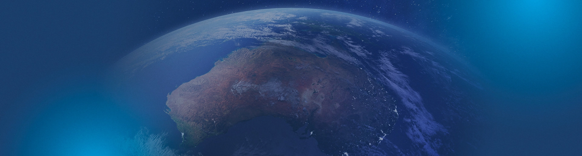 Image of globe focused on Australia