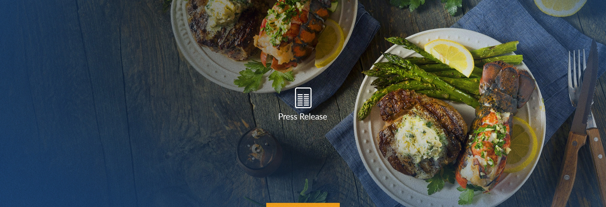 Buckhead Meat & Seafood steak and lobster on a plate