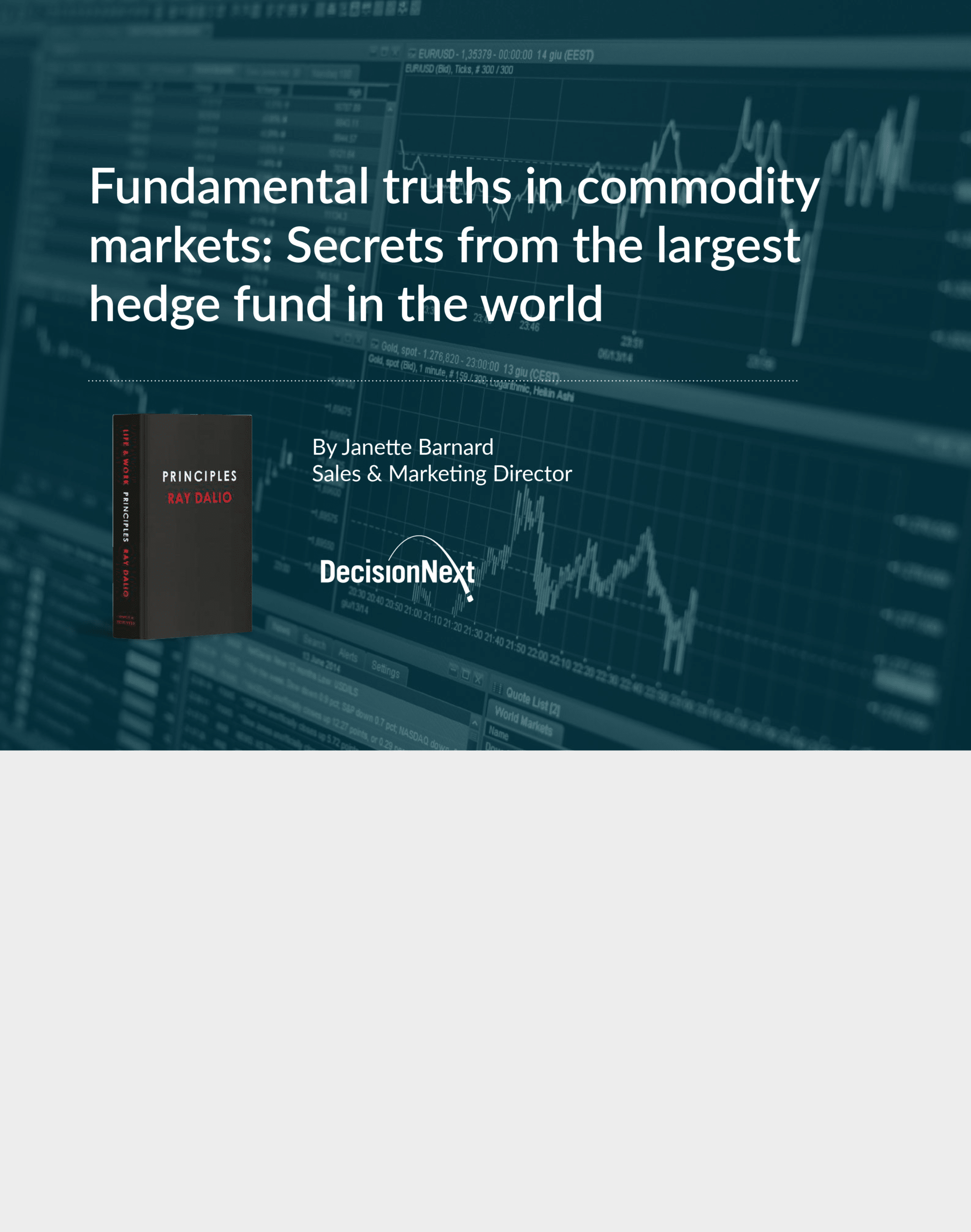 Fundamental Truths Commodity Markets